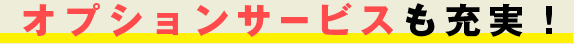 オプションサービスも充実